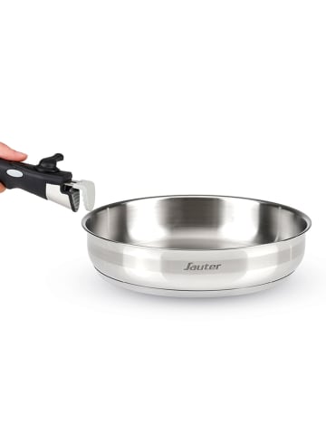 Sauter 4-częściowy zestaw patelni w kolorze srebrnym