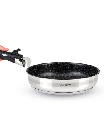 Sauter 3-delige set: braadpannen zilverkleurig