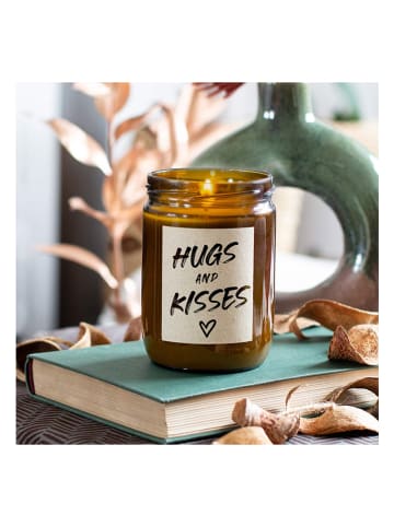 Candle Brothers Geurkaars "Hugs and Kisses" bruin - 360g