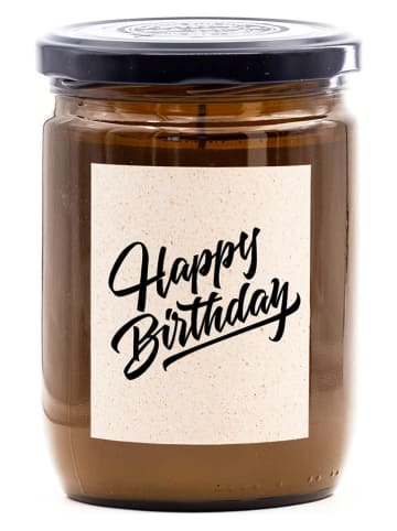 Candle Brothers Geurkaars "Happy Birthday" bruin - 360g