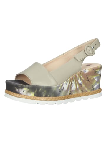 Högl Leren sleehaksandalen groen