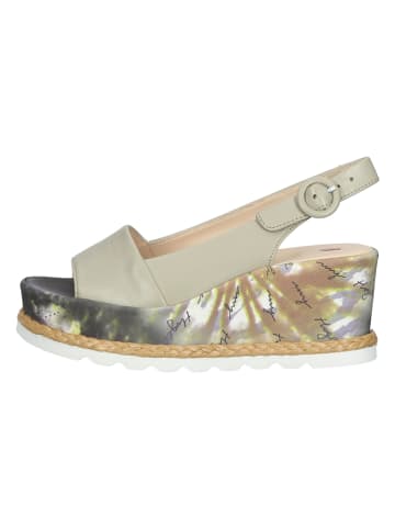Högl Leren sleehaksandalen groen