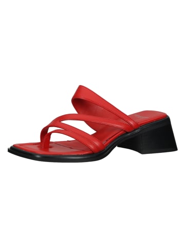 Vagabond Leren slippers rood