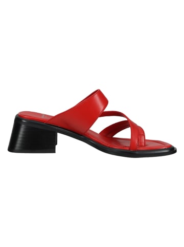 Vagabond Leren slippers rood