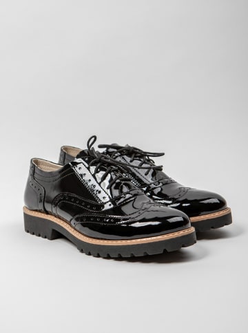 Zapato Leder-Schnürschuhe in Schwarz