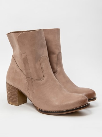 Zapato Leren enkellaarzen beige