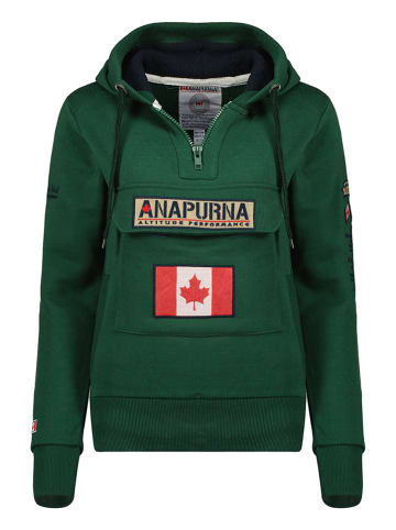 ANAPURNA Hoodie "Gymana" in Dunkelgrün