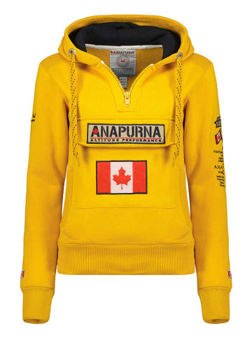 ANAPURNA Hoodie "Gymana" in Senf