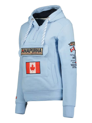 ANAPURNA Hoodie "Gymana" in Hellblau