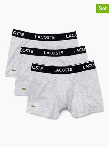 Lacoste 3er-Set: Boxershorts in Hellgrau