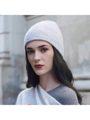 CXL by Christian Lacroix Kaszmirowa czapka beanie w kolorze jasnoszarym