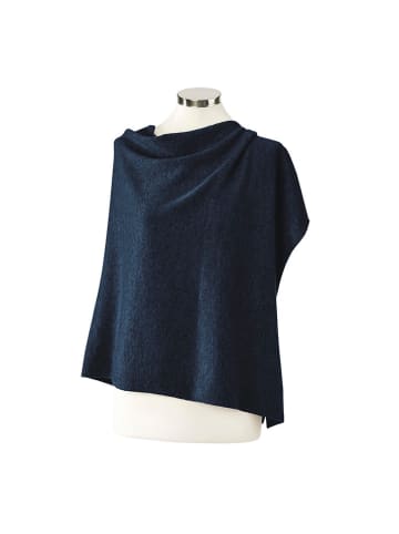 CXL by Christian Lacroix Kaschmir-Poncho in Dunkelblau