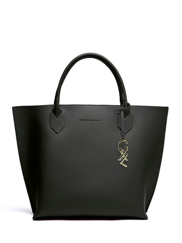 CXL by Christian Lacroix Leder-Henkeltasche "George V" in Schwarz - (B)32 x (H)45 x (T)11 cm