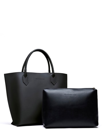 CXL by Christian Lacroix Leder-Henkeltasche "George V" in Schwarz - (B)32 x (H)45 x (T)11 cm