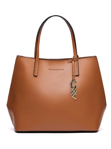 CXL by Christian Lacroix Leren handtas "Rivoli" lichtbruin - (L)15 x (B)15 x (H)30 cm