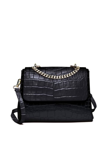 CXL by Christian Lacroix Leder-Umhängetasche "Cremieux" in Schwarz - (L)12,5 x (B)8 x (H)18 cm