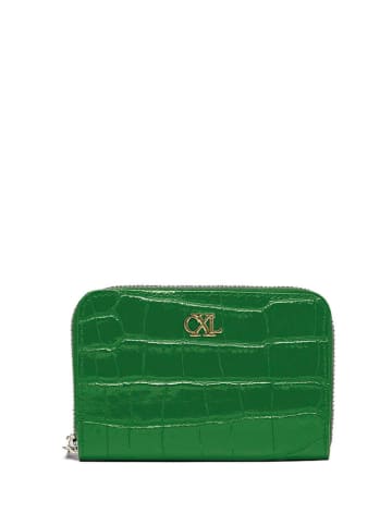 CXL by Christian Lacroix Leder-Geldbörse "Tuilerie" in Grün - (B)12 x (H)10 x (T)2 cm