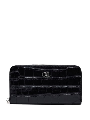 CXL by Christian Lacroix Skórzany portfel "Concorde" w kolorze czarnym - wys. 11 x 20 cm