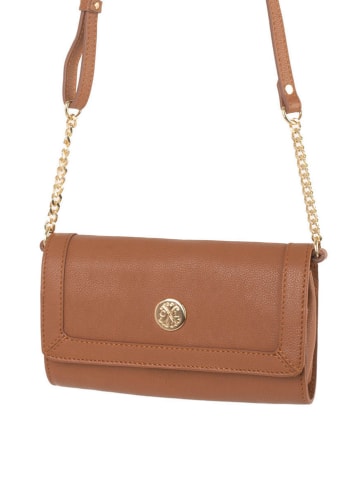 CXL by Christian Lacroix Leren schoudertas "Nora" lichtbruin - (B)12 x (H)20,5 x (D)4 cm