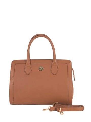 CXL by Christian Lacroix Leder-Henkeltasche "Riley" in Hellbraun - (B)32 x (H)32 x (T)15 cm
