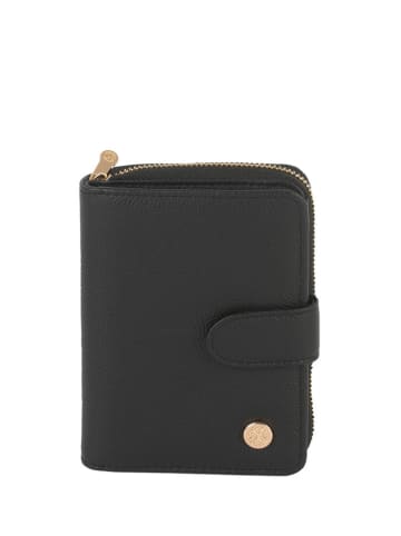 CXL by Christian Lacroix Leder-Geldbörse "Mia" in Schwarz - (B)13 x (H)9 cm