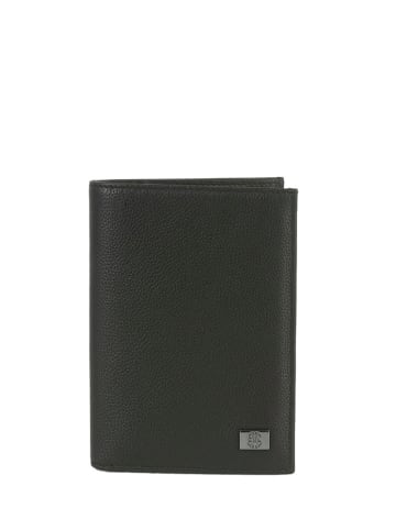CXL by Christian Lacroix Skórzany portfel "Carter" w kolorze czarnym - 10 x 12 x 2 cm