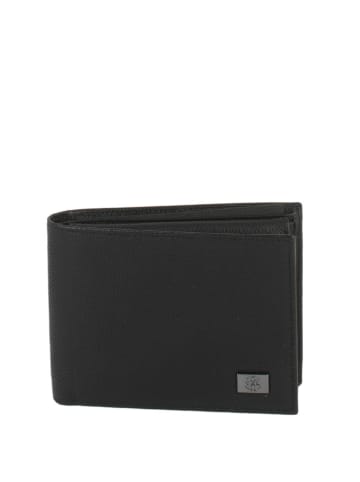 CXL by Christian Lacroix Leder-Geldbörse "Mateo" in Schwarz - (B)12 x (H)10 x (T)2 cm