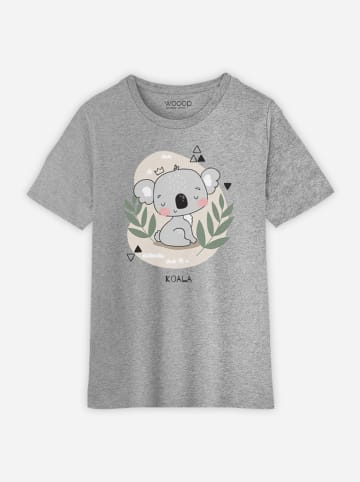 WOOOP Koszulka "Jungle Koala" w kolorze szarym