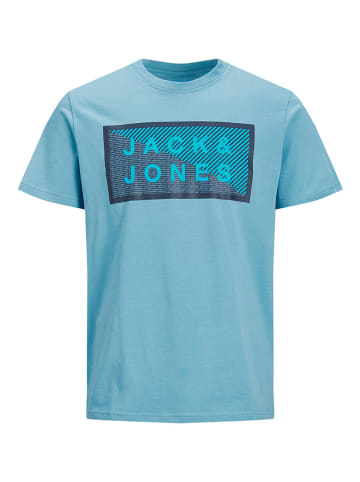 Jack & Jones Koszulka "Shawn" w kolorze błękitnym