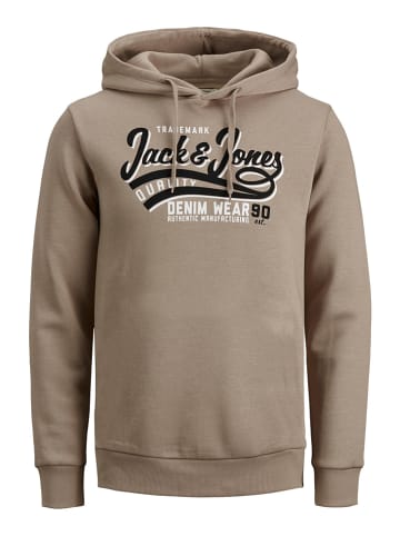 Jack & Jones Bluza "Logo" w kolorze beżowym