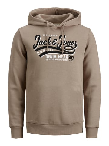 Jack & Jones Hoodie "Logo" in Beige