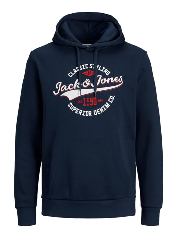 Jack & Jones Hoodie "Logo" donkerblauw