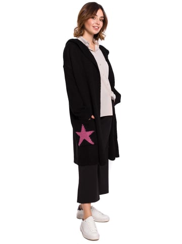 Be Wear Cardigan in Schwarz/ Pink