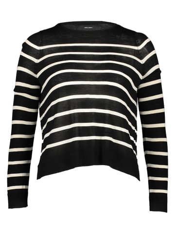 Vero Moda Pullover "Nova" in Creme/ Schwarz
