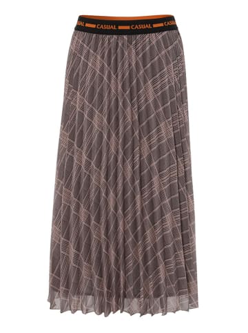 Aniston Spódnica w kolorze brązowym ze wzorem