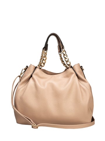 Giorgio Costa Leren handtas beige - (B)33 x (H)28 x (D)16 cm