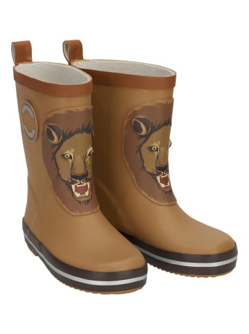 mikk-line Rubberlaarzen "3D Lion" lichtbruin