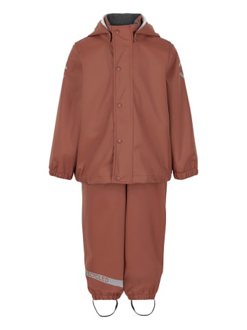 mikk-line 2-delige regenoutfit lichtbruin
