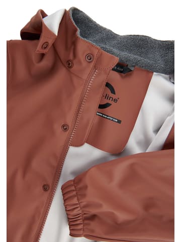 mikk-line 2-delige regenoutfit lichtbruin