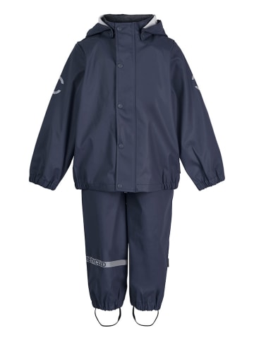 mikk-line 2-delige regenoutfit donkerblauw