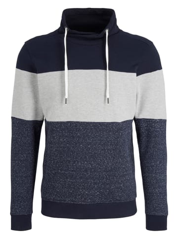 Tom Tailor Bluza w kolorze szaro-granatowym