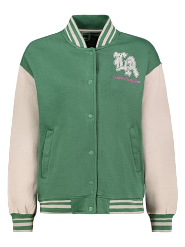 Sublevel Sweatvest groen/crème
