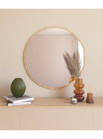 Scandinavia Concept Spiegel "Ozze" naturel - (B)60 x (H)60 x (D)2,2 cm