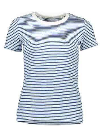 ESPRIT Koszulka w kolorze biało-niebieskim