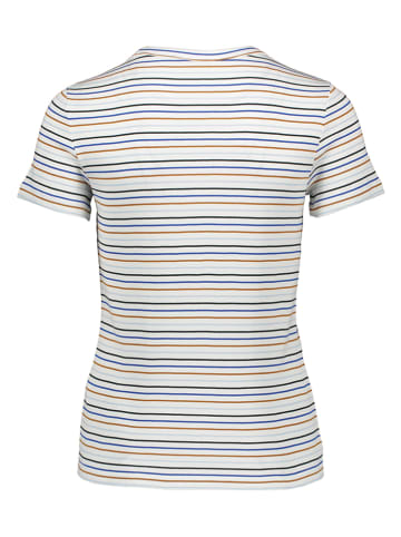ESPRIT Shirt wit/blauw/lichtbruin