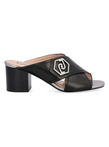 Liu Jo Leren slippers zwart