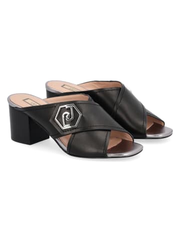 Liu Jo Leren slippers zwart