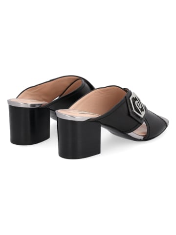 Liu Jo Leren slippers zwart