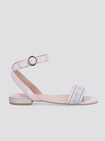 Liu Jo Skórzane sandały w kolorze fioletowym