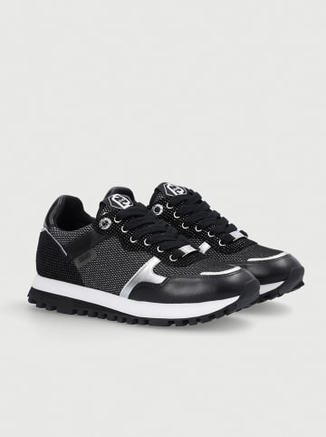 Liu Jo Sneakersy w kolorze czarno-srebrnym